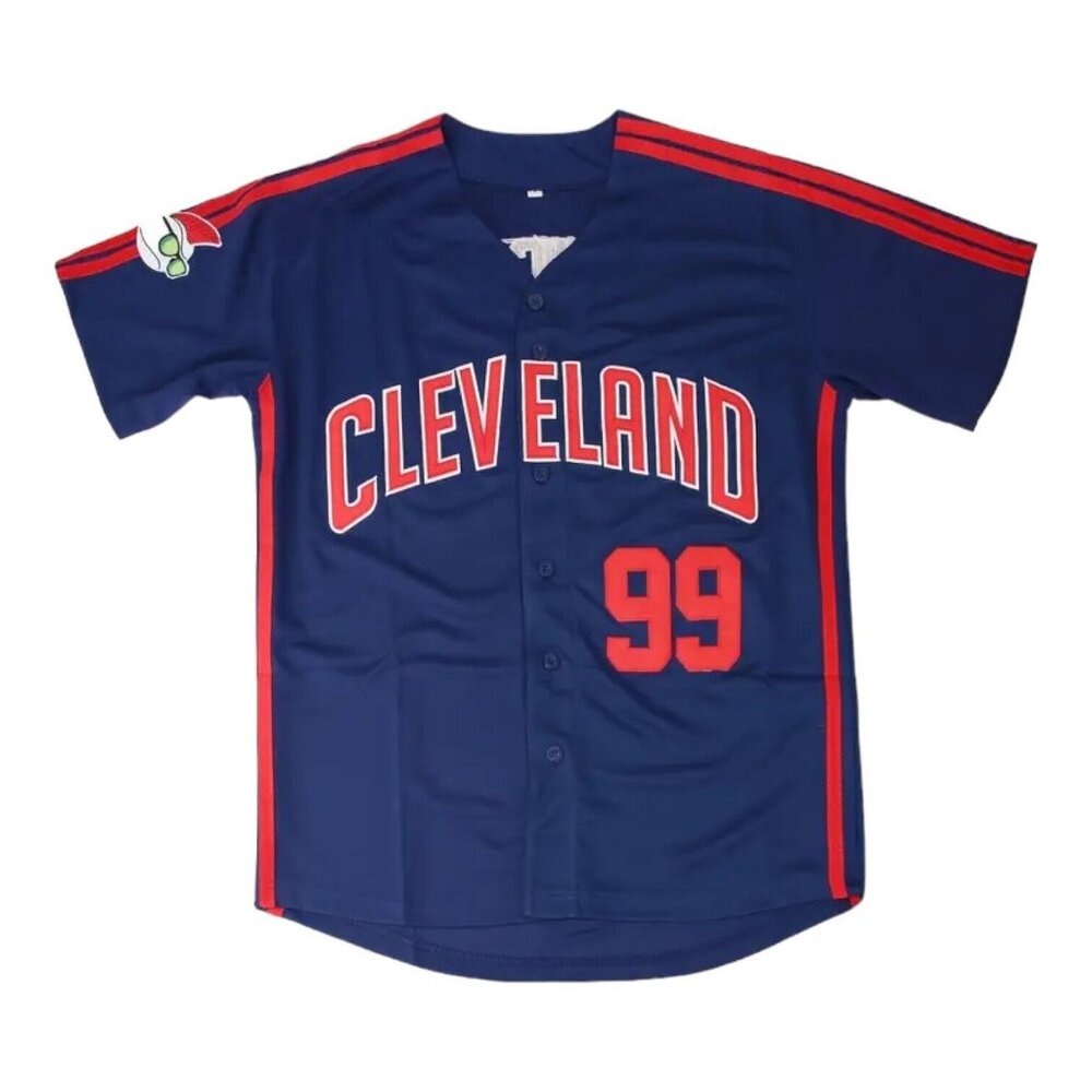 Cleveland Indians Rick Vaughn #99 Major League Movie Jersey Navy Men's